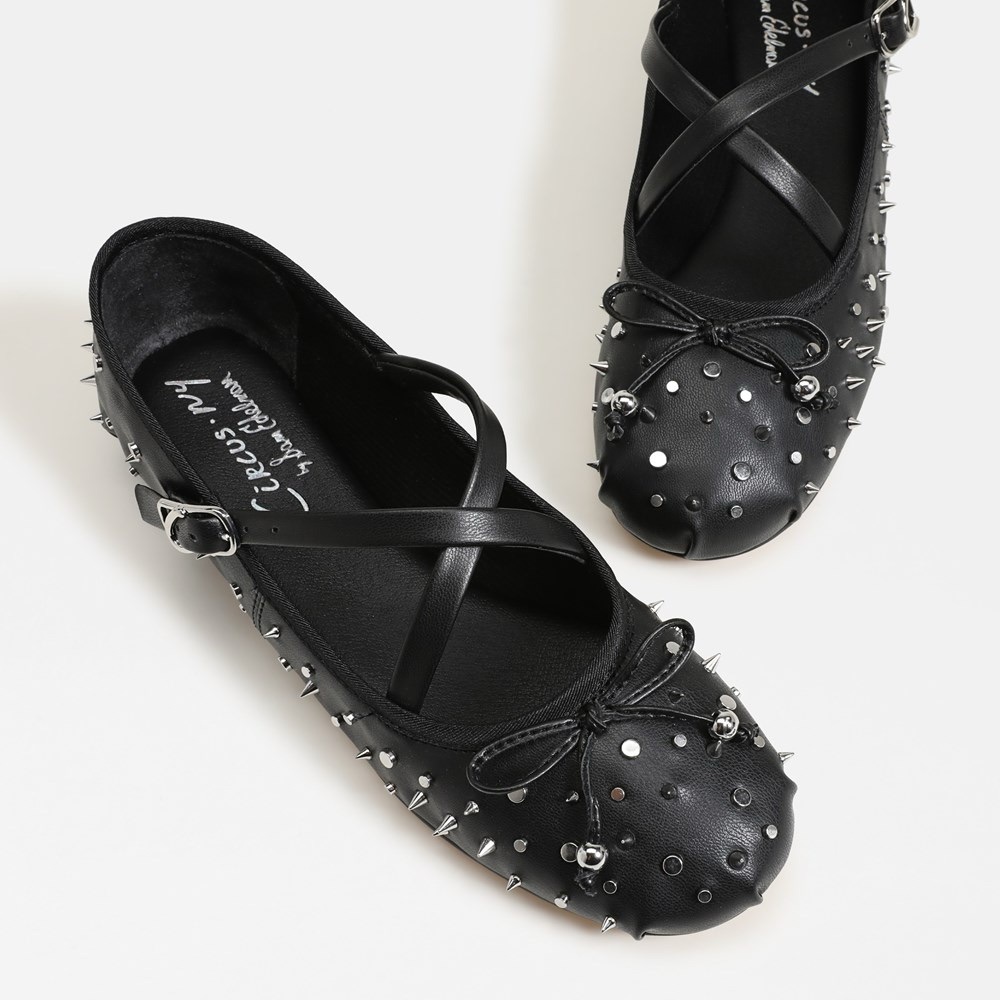 Circus NY By Sam Edelman Zuri Stud Ballet Flat Size 8 New In Box - Picture 9 of 12